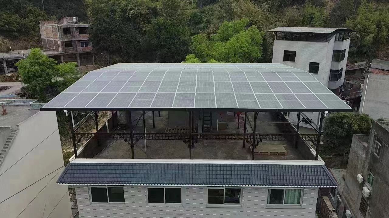 遂宁15kw+10kwh自建别墅家庭光伏储能系统